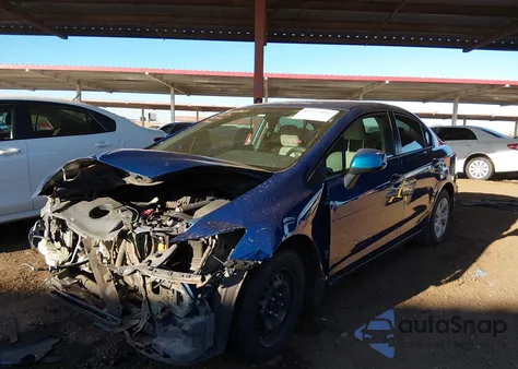 2013 Honda Civic Lx из США, поврежденный, VIN 19XFB2F53DE078420